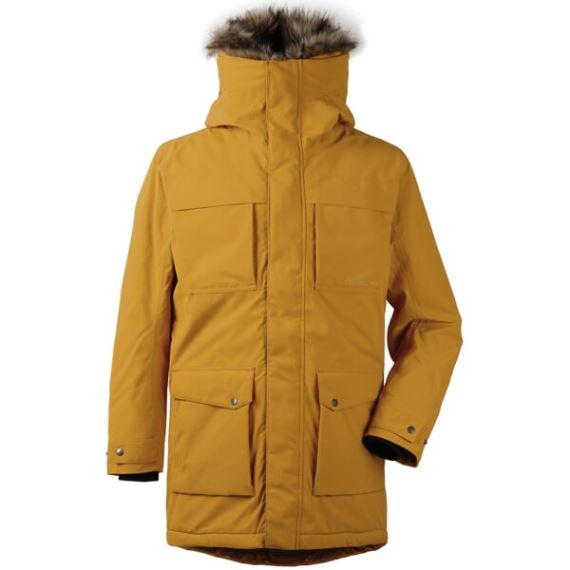 Pánský zimní zateplený kabát Didriksons Reidar žlutá