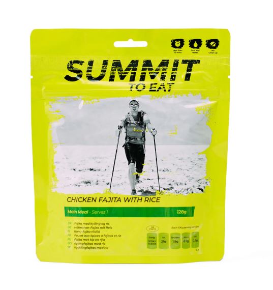 Dehydrovaná strava Summit To Eat Kuře Fajita s rýží  velké 186g 1003kcal