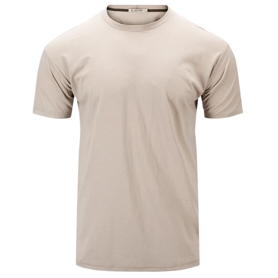 Pánské termotriko Aclima LightWool 180 Classic Tee simply taupe