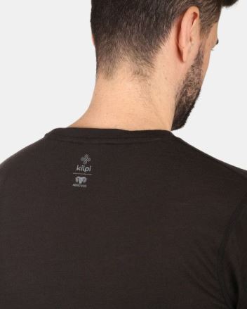 Pánské tričko z merino vlny Kilpi SLOPER-M BLK (2)