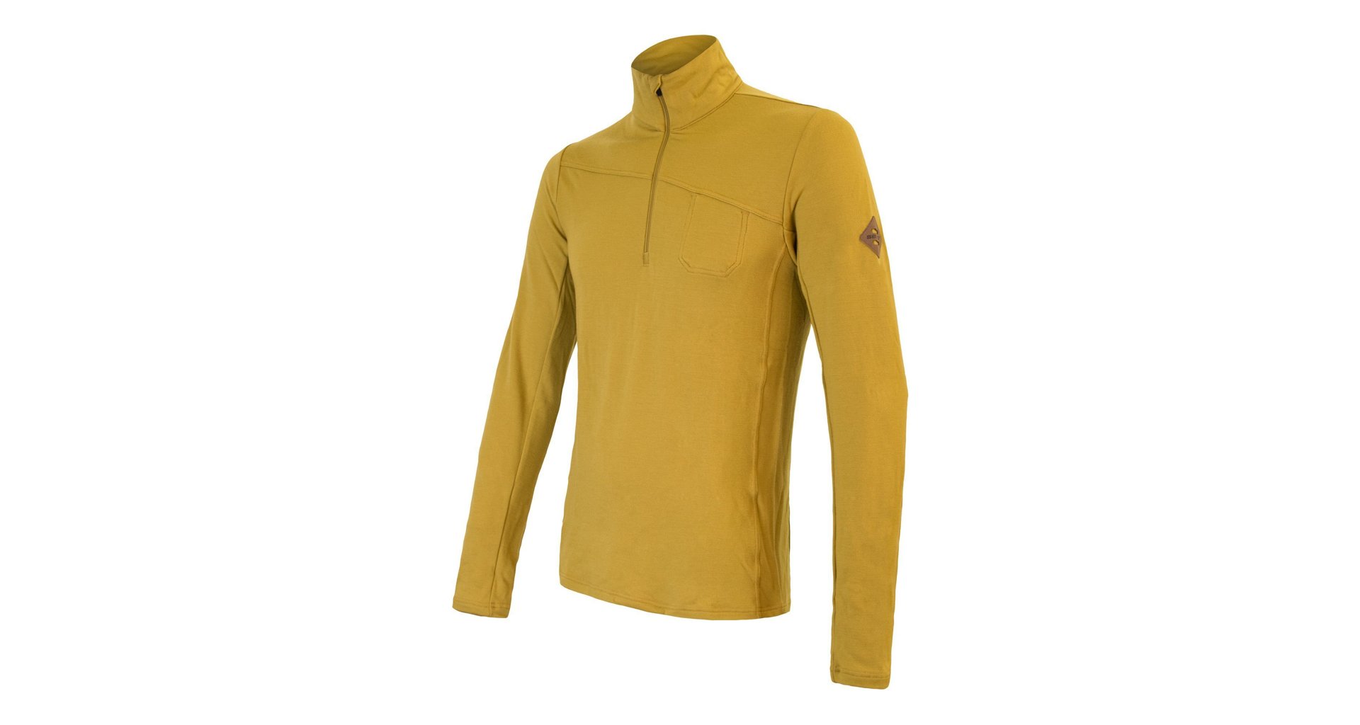 Pánské funkční prádlo SENSOR Merino Extreme dl.rukáv zip mustard XXL