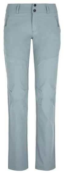 Produktový snímek dámských outdoorových kalhot Kilpi LAGO-W světle modrá.