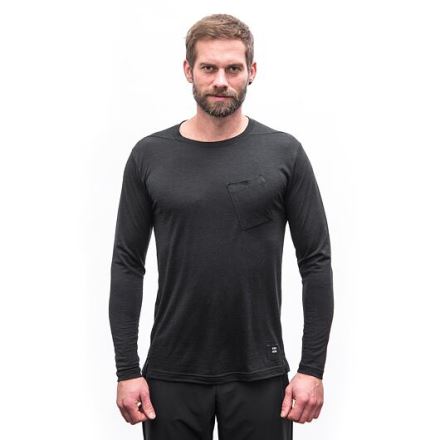 Sensor Merino Air traveller pánské triko dl.rukáv černá (2)