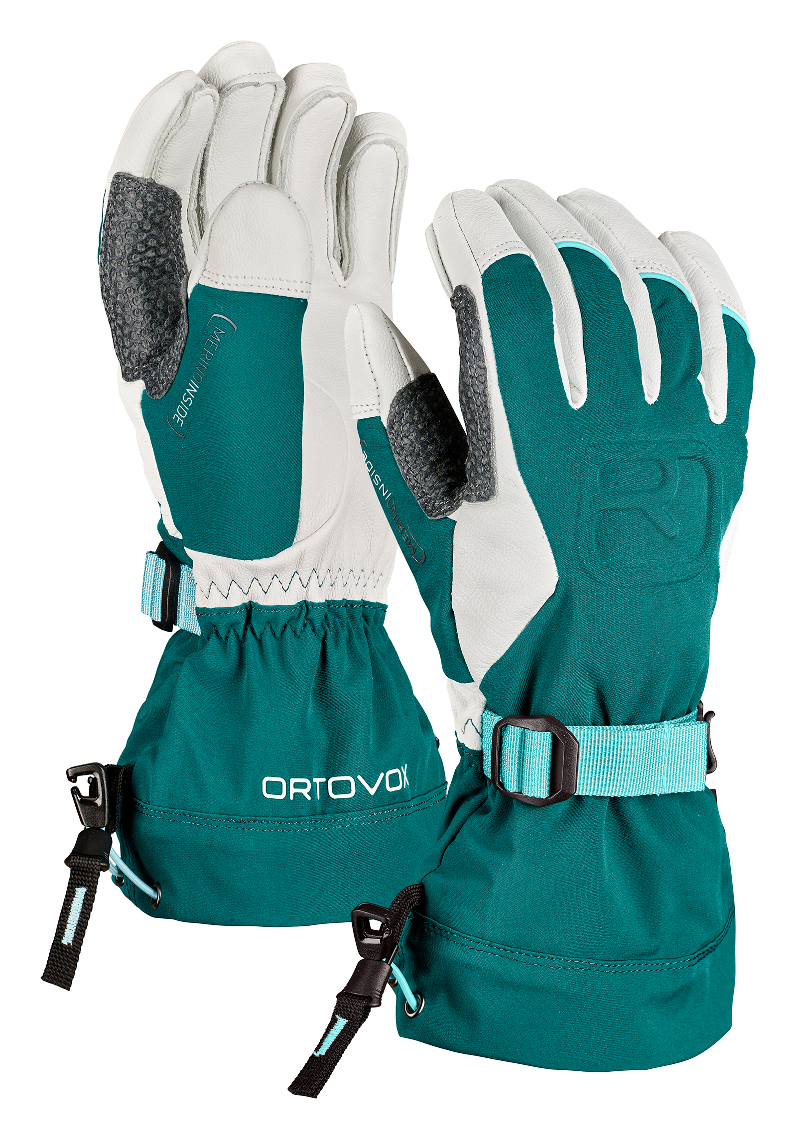 Dámské rukavice ORTOVOX Merino Freeride Glove Pacific green L