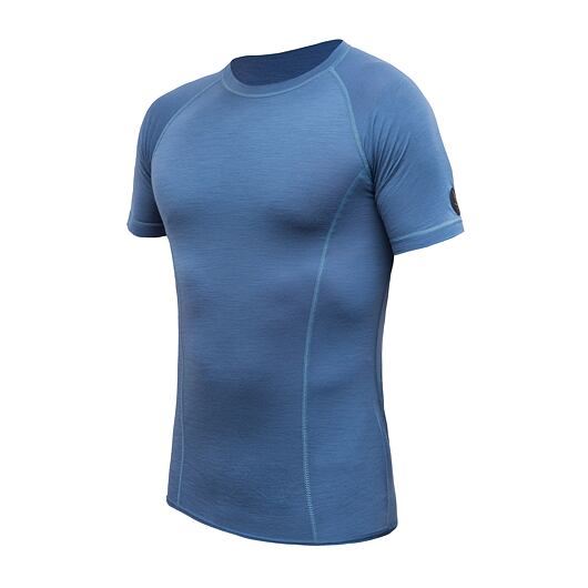Pánské triko s krátkým rukávem Sensor Merino Air riviera blue