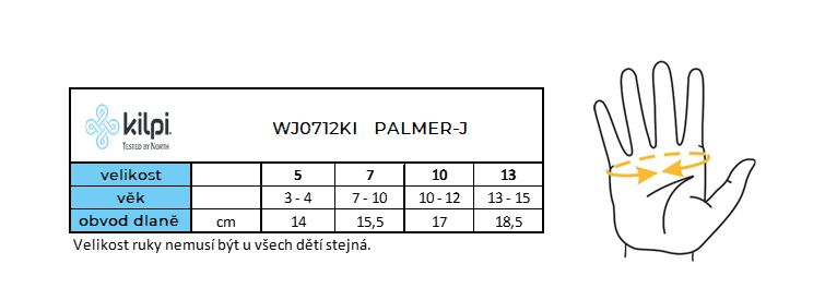 Dětské lyžařské palčáky Kilpi Palmer-J BLU (1)