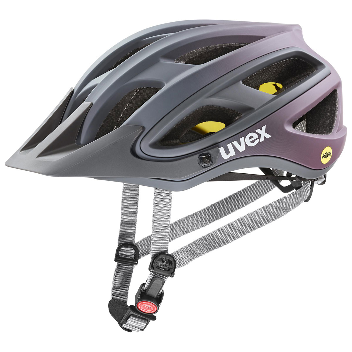 Cyklistická helma Uvex UNBOUND MIPS, Anthracite Plum Mat 54-58cm