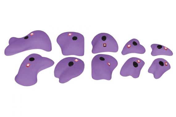 Sada lezeckých chytů Ocún Holds SET 3 Modulars violet
