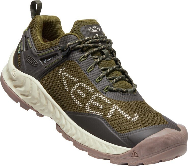 Pánské nízké boty Keen NXIS EVO WP Man dark olive/black olive 44,5EU