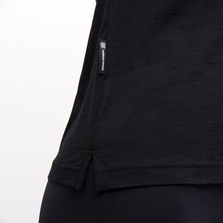 Dámské triko s krátkým rukávem Sensor Merino Air Bloom černá (4)