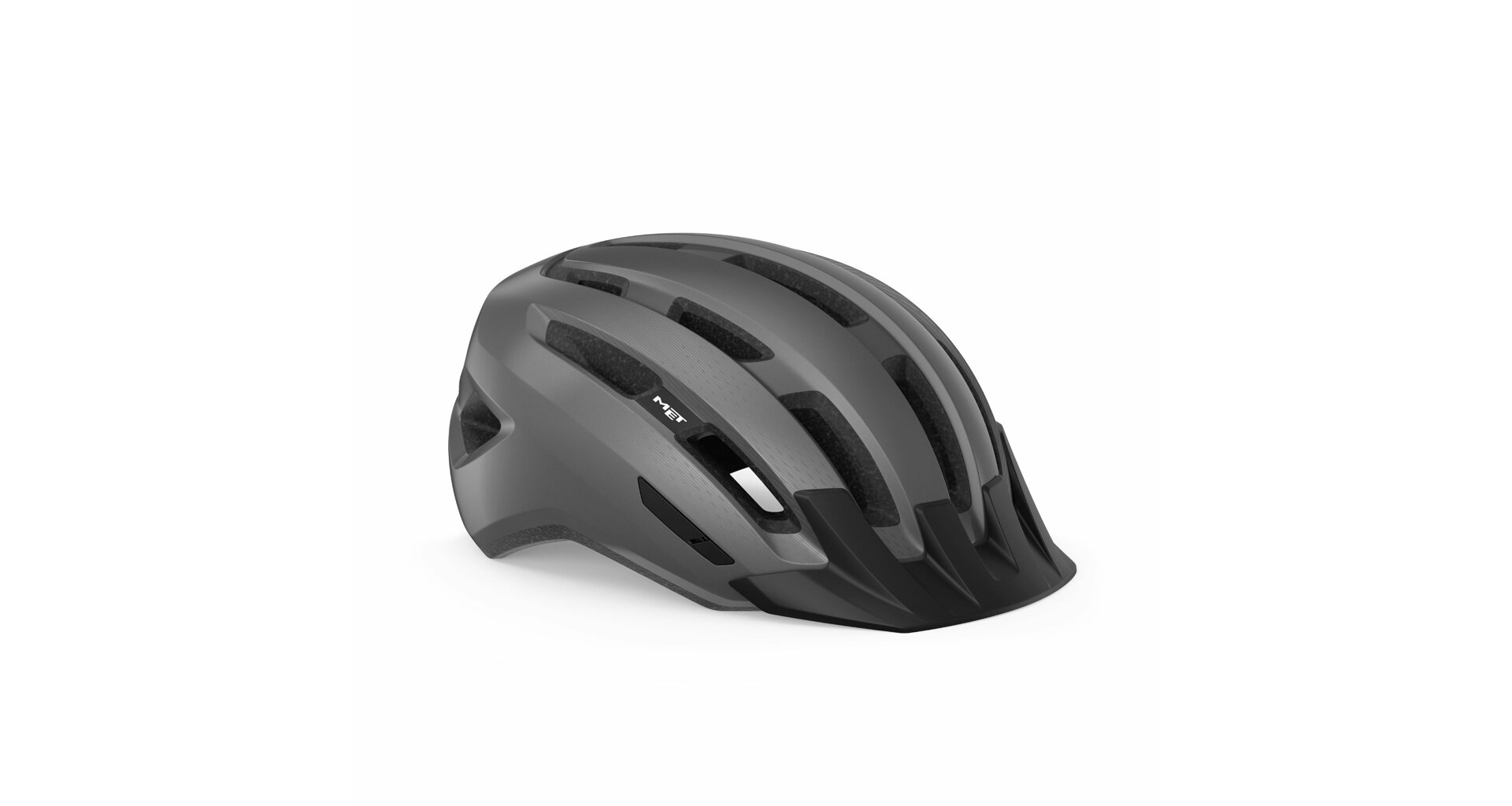 Cyklistická helma MET Downtown MIPS šedá lesklá M-L(58-61)