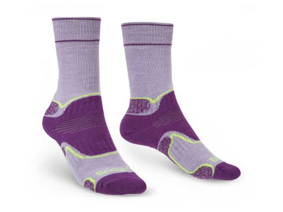 Dámské ponožky Bridgedale Hike MW MP Boot Women's lilac/purple/283