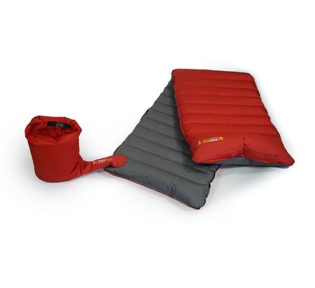 Nafukovací karimatka Warmpeace Stratus Lite Regular Brick/grey (2)