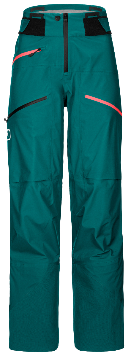 Dámské freeridové kalhoty ORTOVOX 3L Deep Shell Pacific green XS