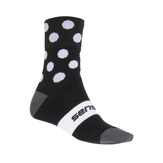 Ponožky SENSOR Dots černá/bílá