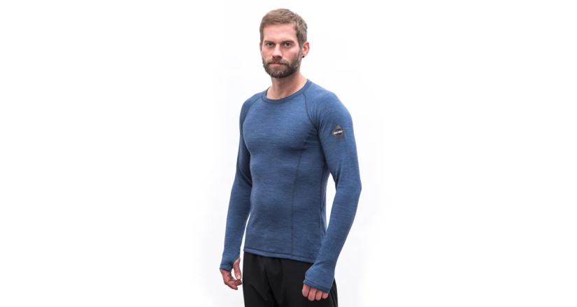 Tričko s dlouhým rukávem Sensor Merino Bold cool blue (1)