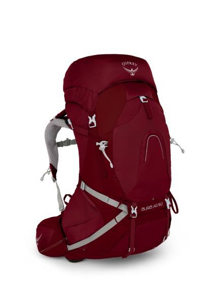 Dámský turistický batoh OSPREY Aura II AG 50L gamma red