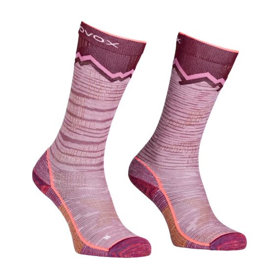 Dámské vysoké ponožky Ortovox W's Tour Long Socks Mountain rose