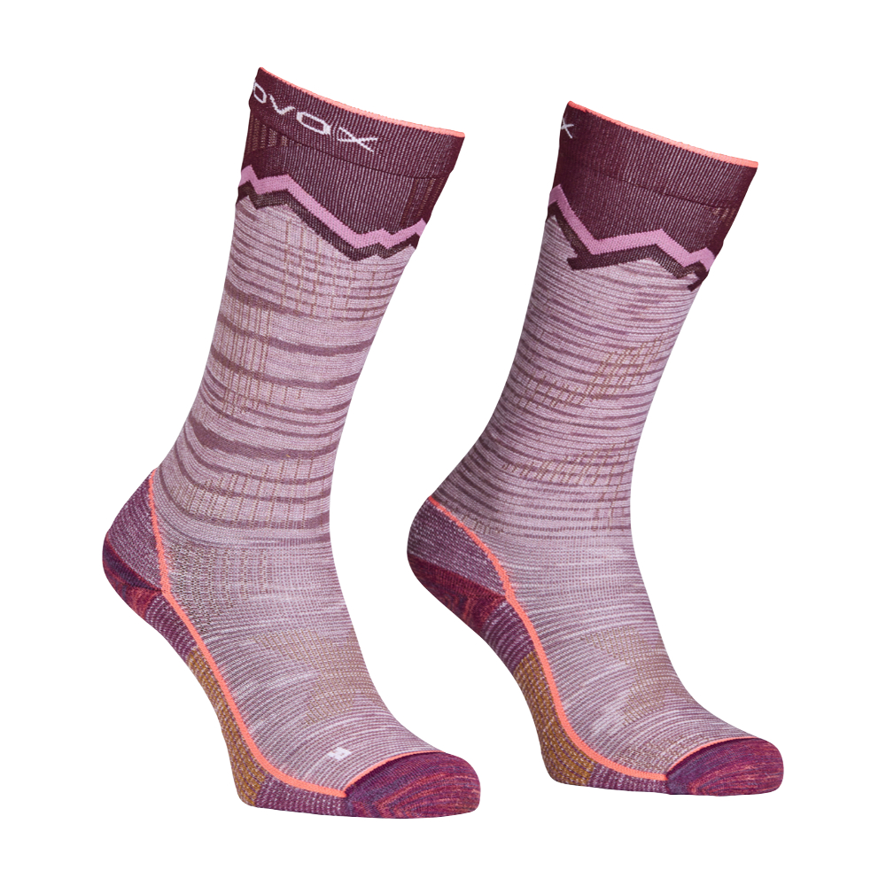 Dámské vysoké ponožky Ortovox W's Tour Long Socks Mountain rose 42-44EU