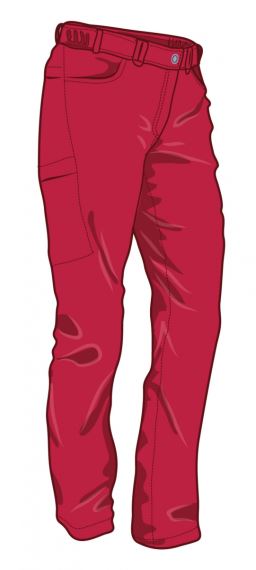 Dámské kalhoty Warmpeace Crystal Lady rose red