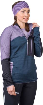 Dámská mikina Hanna Meda HZ lavender gray/stratified sea mel (5)