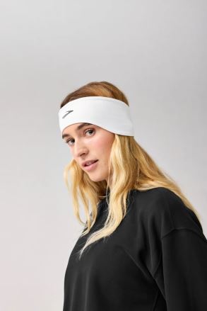 Čelenka Brooks Luxe Thermal Headband bílá (2)