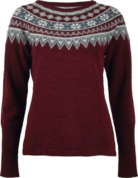 Dámský vlněný svetr SKHOOP Scandinavian Sweater ruby red