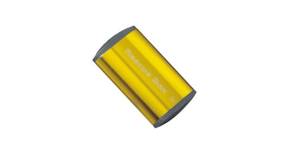 Schránka TOPEAK Rescue Box + samolepící záplaty zlatá