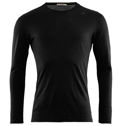 Pánské termotriko Aclima LightWool Undershirt Long Sleeve jet black