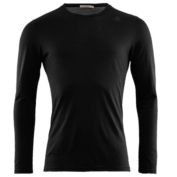 Pánské termotriko Aclima LightWool Undershirt Long Sleeve jet black