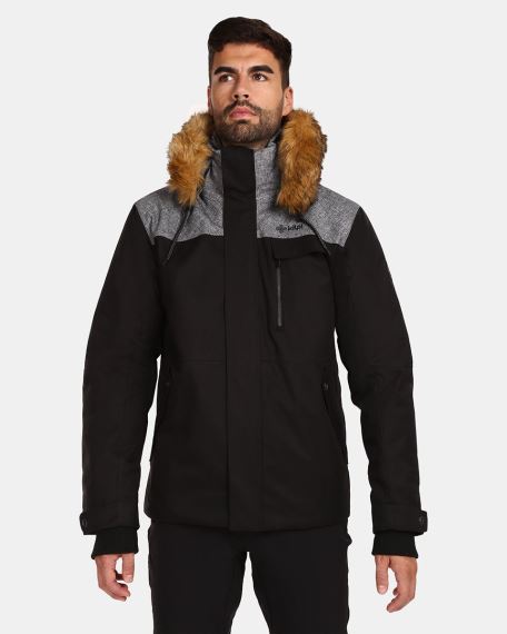 Pánská zimní zateplená bunda Kilpi Alpha-M černá