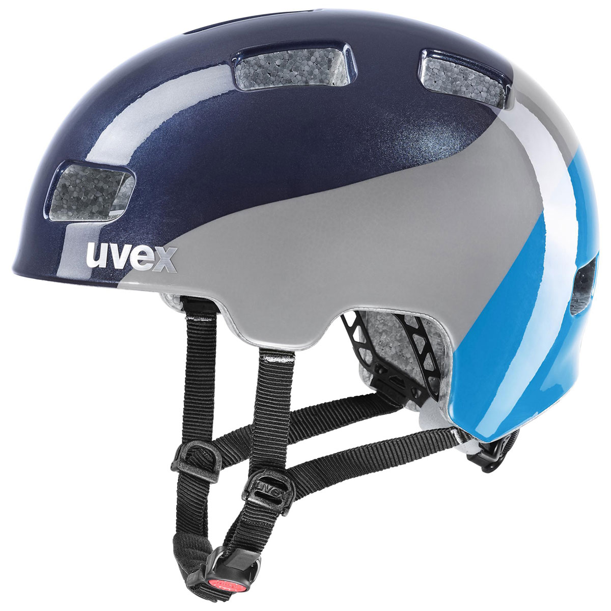 Dětská cyklistická helma Uvex HLMT 4, Deep Space - Blue Wave 51-55cm