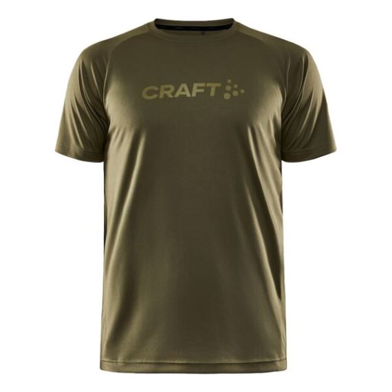 Pánské funkční triko Craft Unify Logo Tmavě zelená