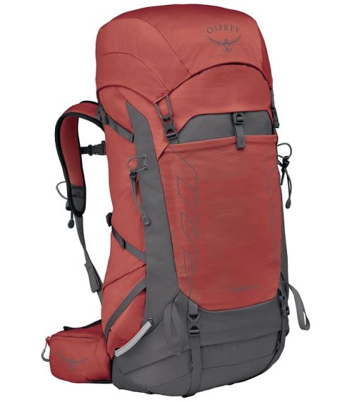 Dámský batoh Osprey TEMPEST 44 red pampas/coal grey