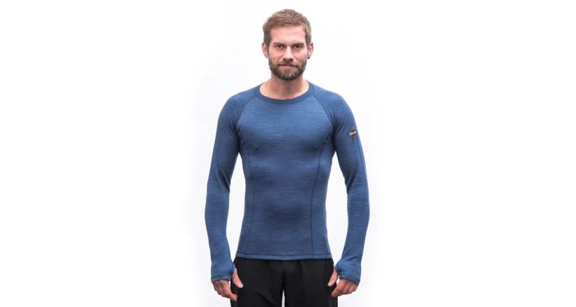 Tričko s dlouhým rukávem Sensor Merino Bold cool blue (2)