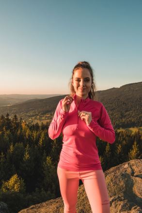 Dámské funkční triko Husky Tromi Zip L pink (3)