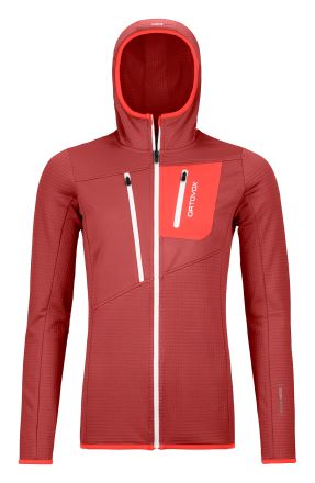 Dámská fleecová mikina ORTOVOX Grid Hoody Blush
