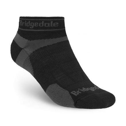 Pánské ponožky Bridgedale Trail Run Ultralight T2 Merino Sport Low Black/Grey