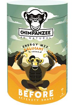 Sacharidová výživa Chimpanzee Energy mix 420 g kakao a javorový sirup