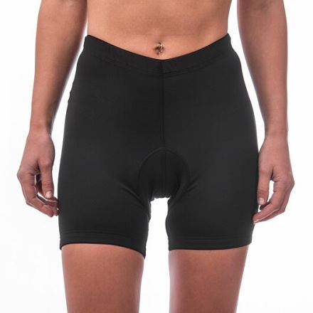 Dámské cyklistické kalhoty krátké s vložkou Sensor Cyklo Basic true black (1)