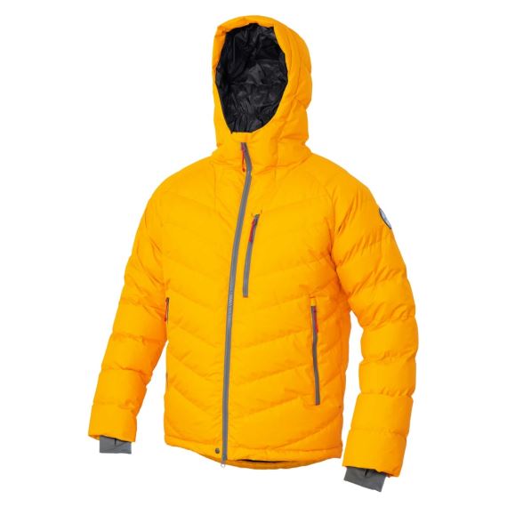 Unisex péřová bunda Warmpeace Hillpeak saffron