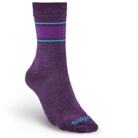 Ponožky Bridgedale Everyday Ultra Light Merino Performance Boot Women's purple/371
