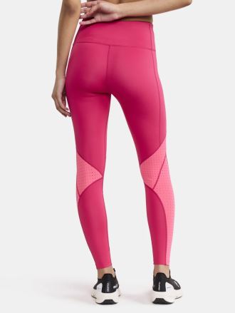Zadní pohled na dámské legíny Craft ADV Tone Tights růžová. (3)