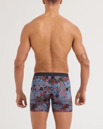 Pánské boxerky SAXX Vibe Xtra Soft Comfort Boxer Brief night garden-red hot (2)