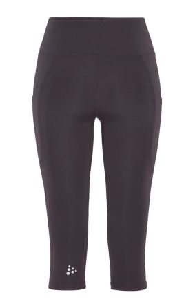 Zadní pohled na Dámské 3/4 kalhoty Craft ADV Essence Capri 2 fialová. (1)