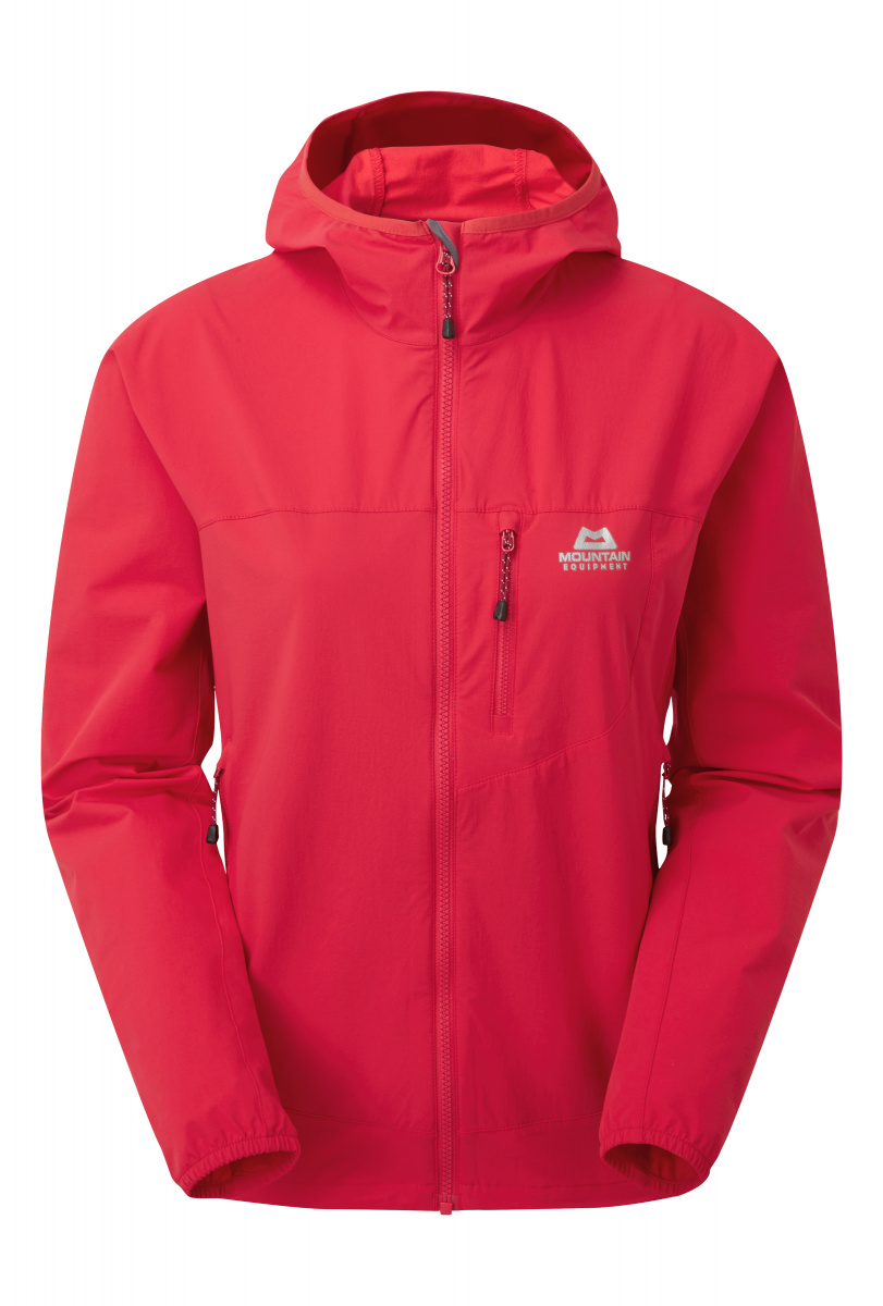 Dámská softshellová bunda Mountain Equipment Echo Hooded Jacket capsicum red S