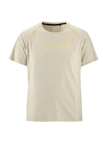 Pánský cyklodres Craft ADV Gravel hnědá, přední pohled na krátký rukáv.
