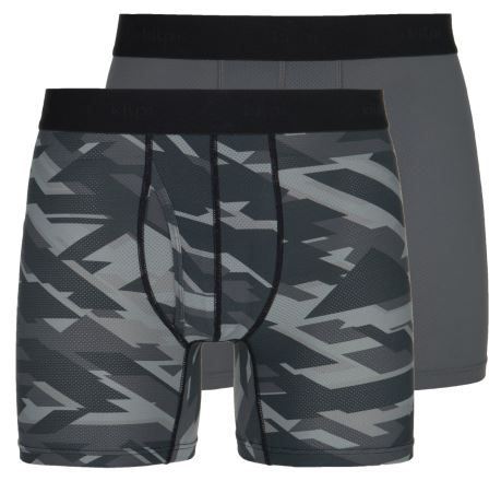 Pánské technické boxerky Kilpi 2 pack Nett-U Tmavě šedá