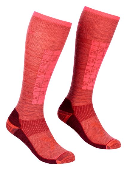 Dámské ponožky ORTOVOX Ski Compression Long Blush