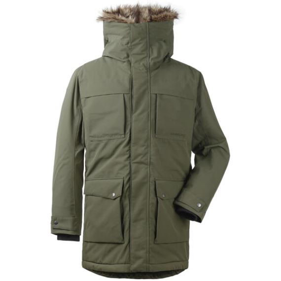 Pánský zimní zateplený kabát Didriksons Reidar zelená